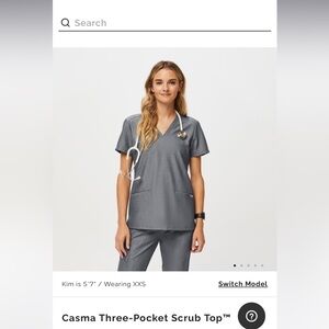 FIGS Graphite Grey Scrub Set